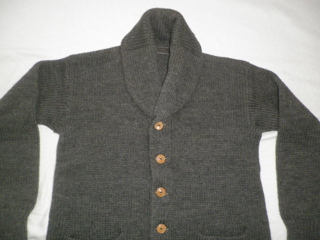 * Vintage 20s shawl color cardigan gray ash / 30s 40s