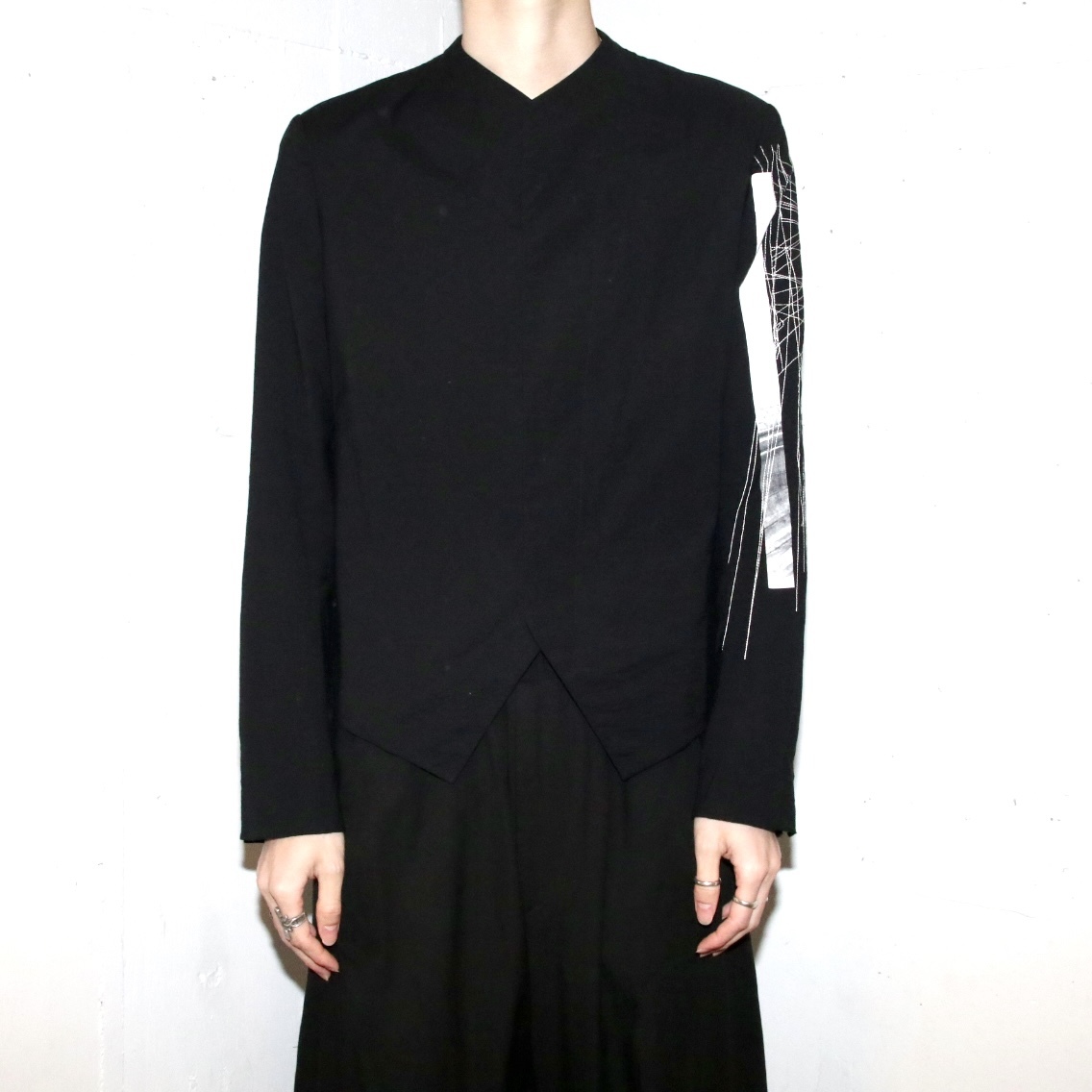 23AW未使用品 定価73700円 JULIUS ユリウス 刺繍 ジャケット ブルゾン size3 L incarnation 827JAM1-S rick owens yohji yamamoto_画像3