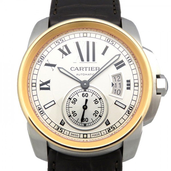 カルティエ Cartier カリブル ドゥ W7100039 シルバー文字盤 新古品 腕時計 メンズ