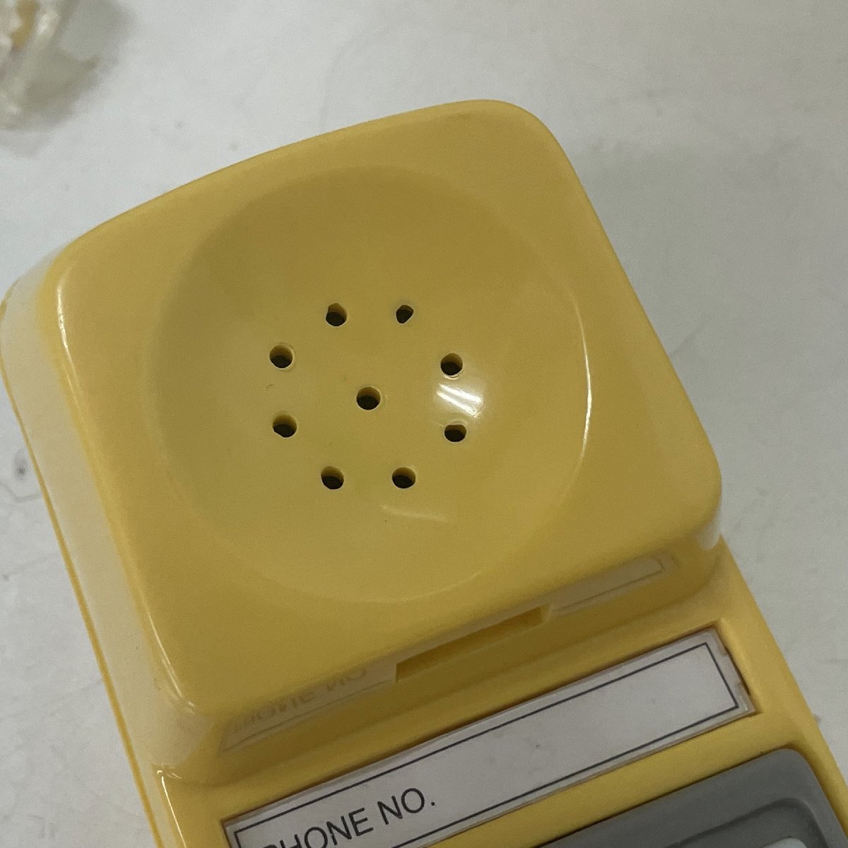 ♪電話機　黄色　中古 　ジャンク品　レトロ_画像9