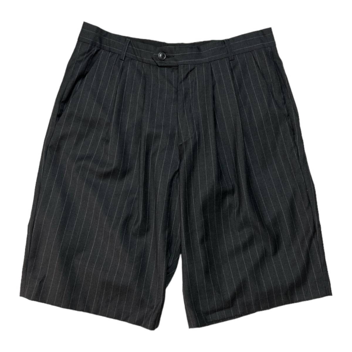 ブランド雑貨総合 lownn サイズ:50 D.グレー Shorts ローン　Stripe Lサイズ