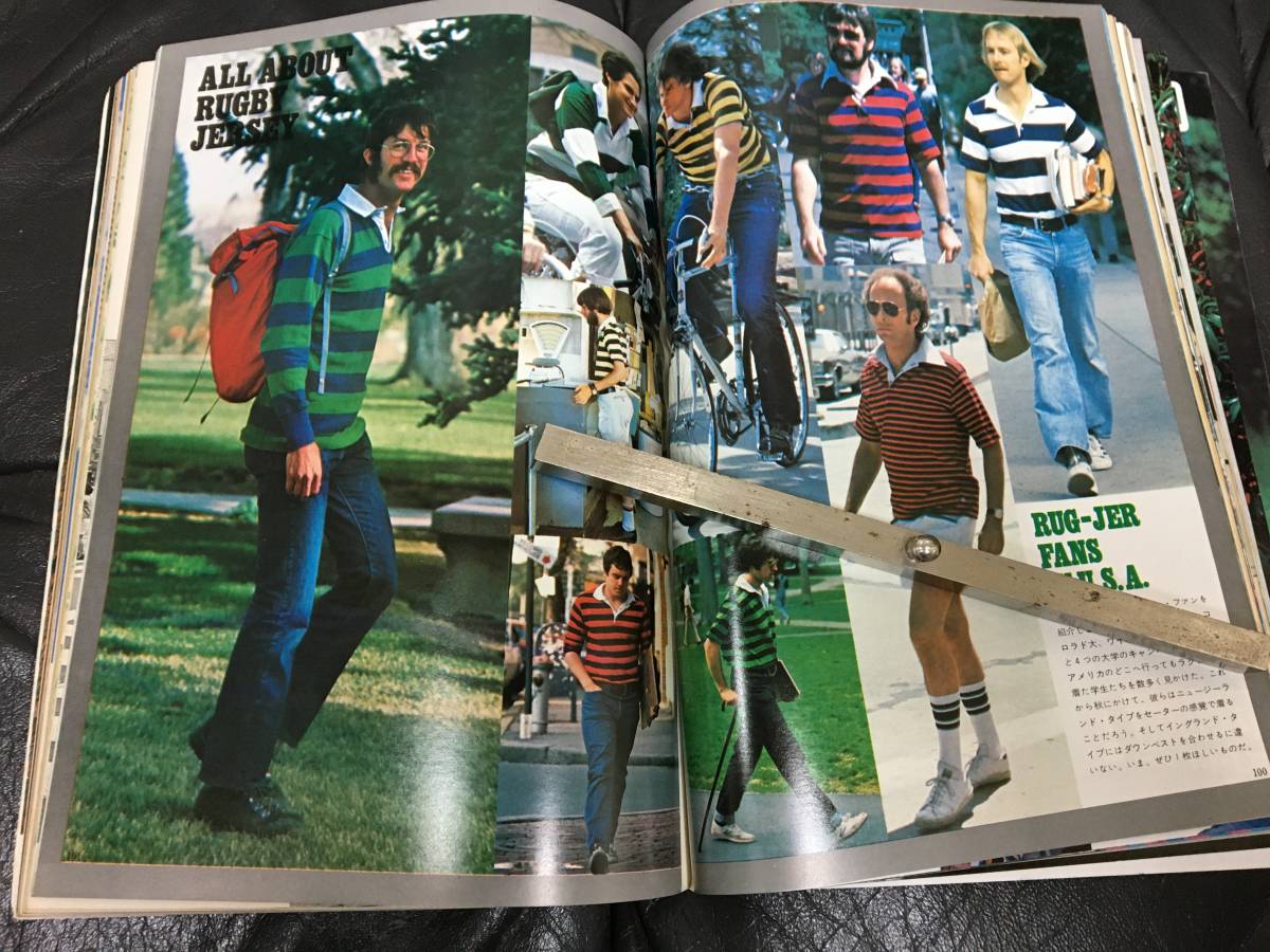 ★（1976）昭和51年★「MEN'S CLUB 8月号」夏のファッション/ラグビー・ジャージー/SFシスコ/LA/ポートランド （手前B手前保管）_画像4