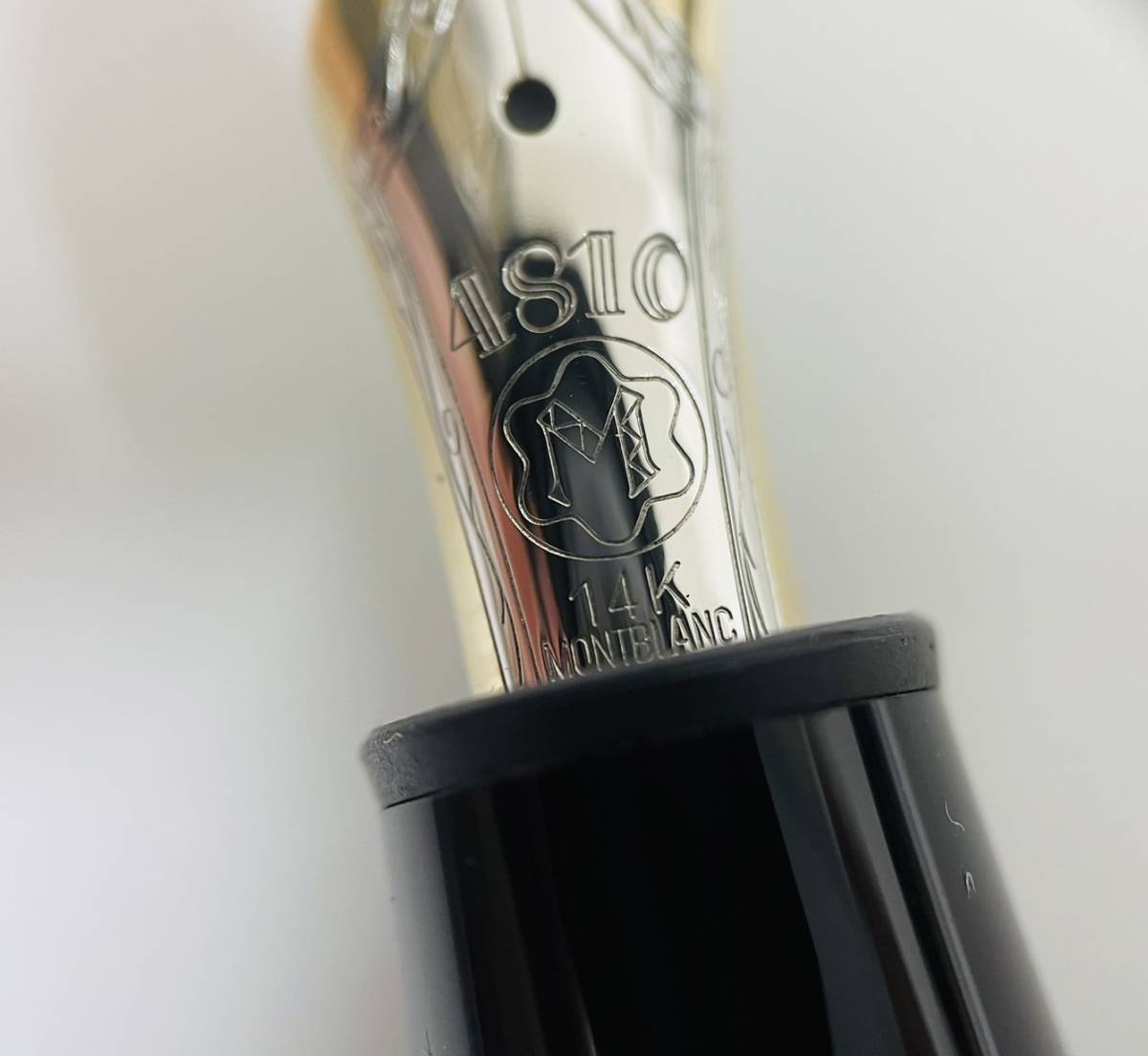 【TK-10251TR】1円～ MONTBLANC モンブラン MEISTER STUCK マイスターシュテック No146 万年筆 ペン先14K 4810 インク切れのため筆記未確認_画像4