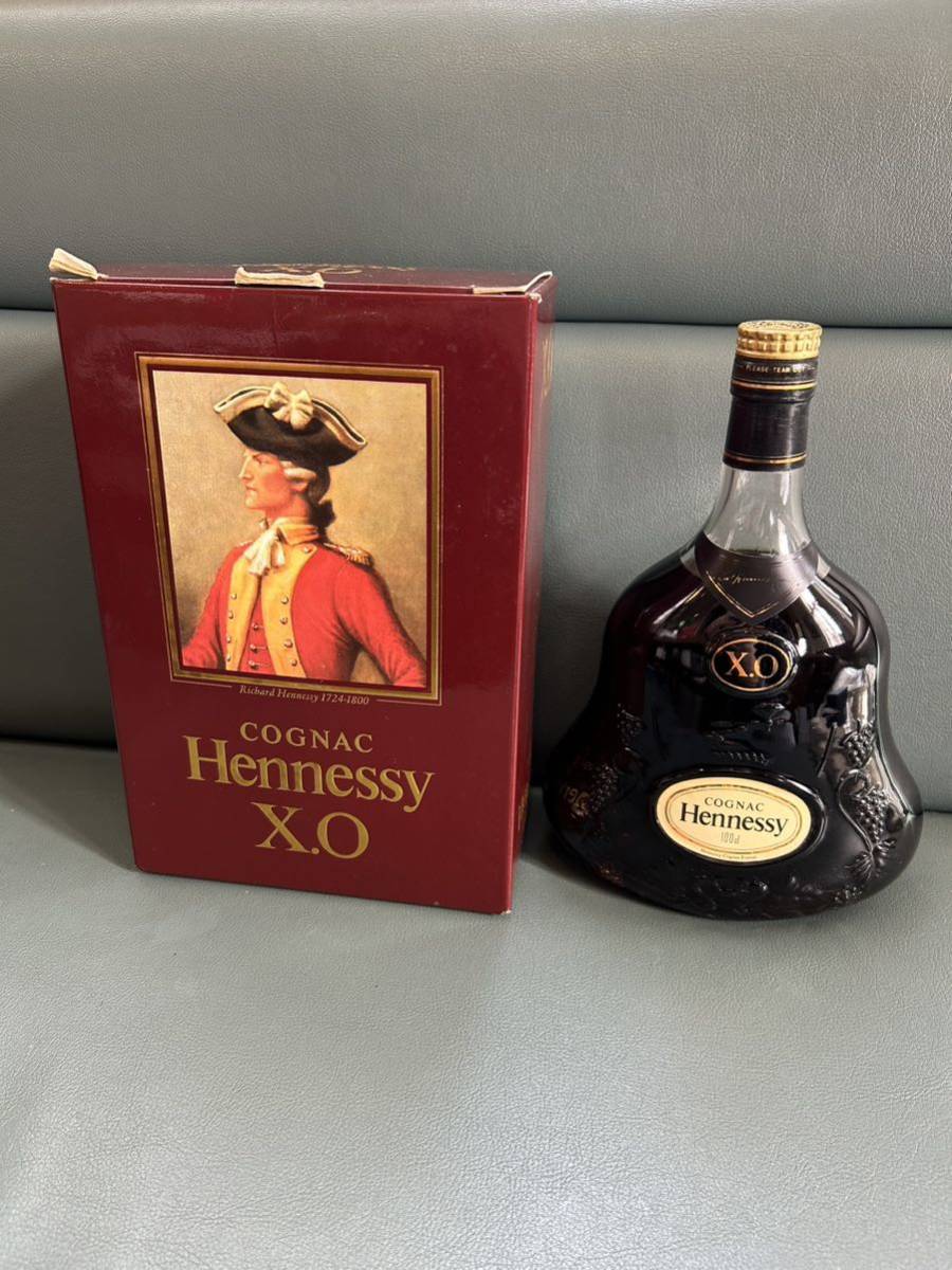 古酒 Hennessy ヘネシー XO 金キャップ 箱付 1,000ml 40% ブランデー