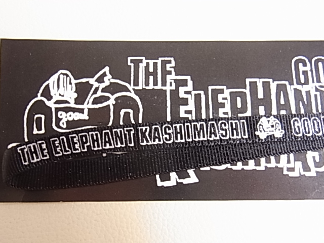  Elephant kasimasiPAO goods goodmorning Tour GOODSgdomo- person g band Logo car black complete sale new goods unused valuable strap 