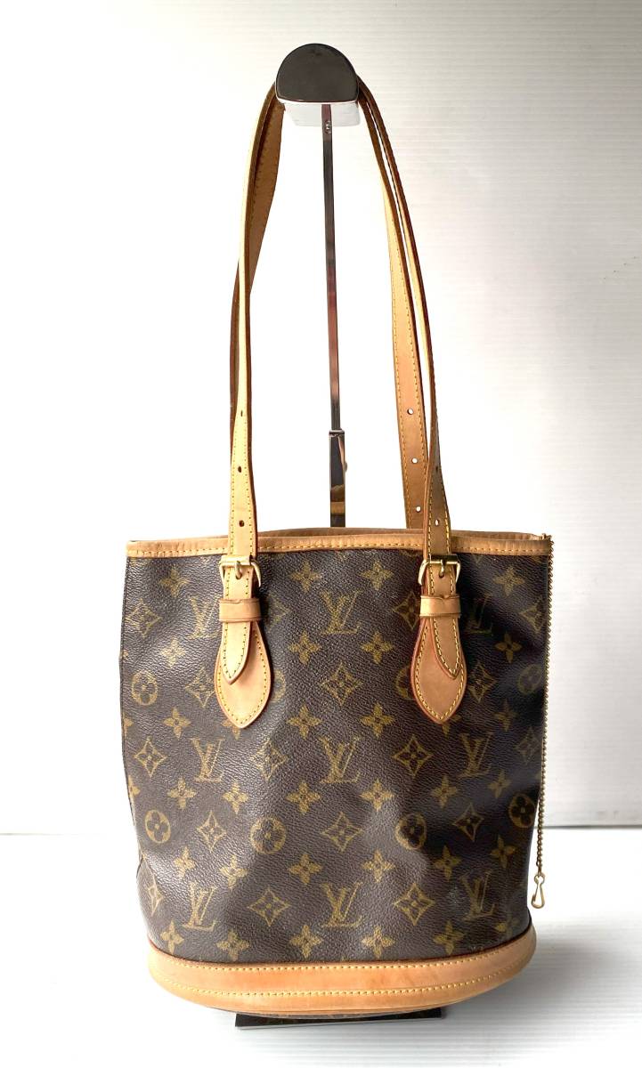 ★☆LOUIS VUITTON ルイヴィトン モノグラム プチバケット PM ショルダーバッグ M42238 SD1917 バケット☆★_画像1