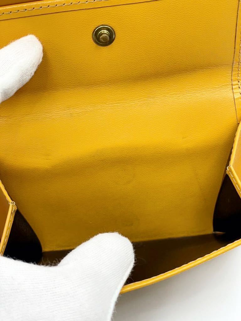 極美品 エッティンガー 二つ折り財布 ブラック× イエロー 極美品 エッティンガー 二つ折り財布 ブラック× イエロー