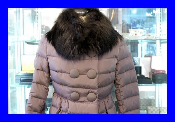 ○美品 モンクレール MONCLER 毛皮 ファー付き ダウンジャケット サイズ00 J0008