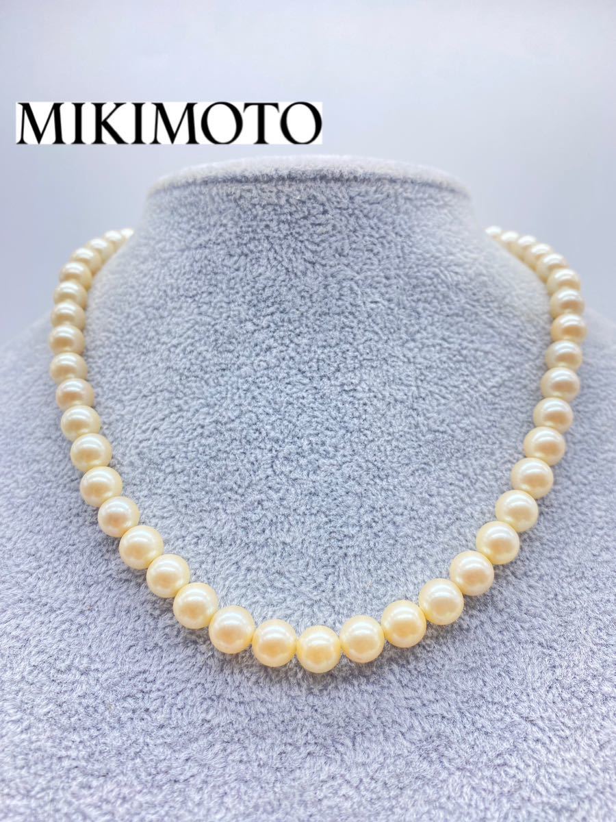 MIKIMOTO 真珠　レディース　真珠ネックレス　パール　ホワイト　シルバー製