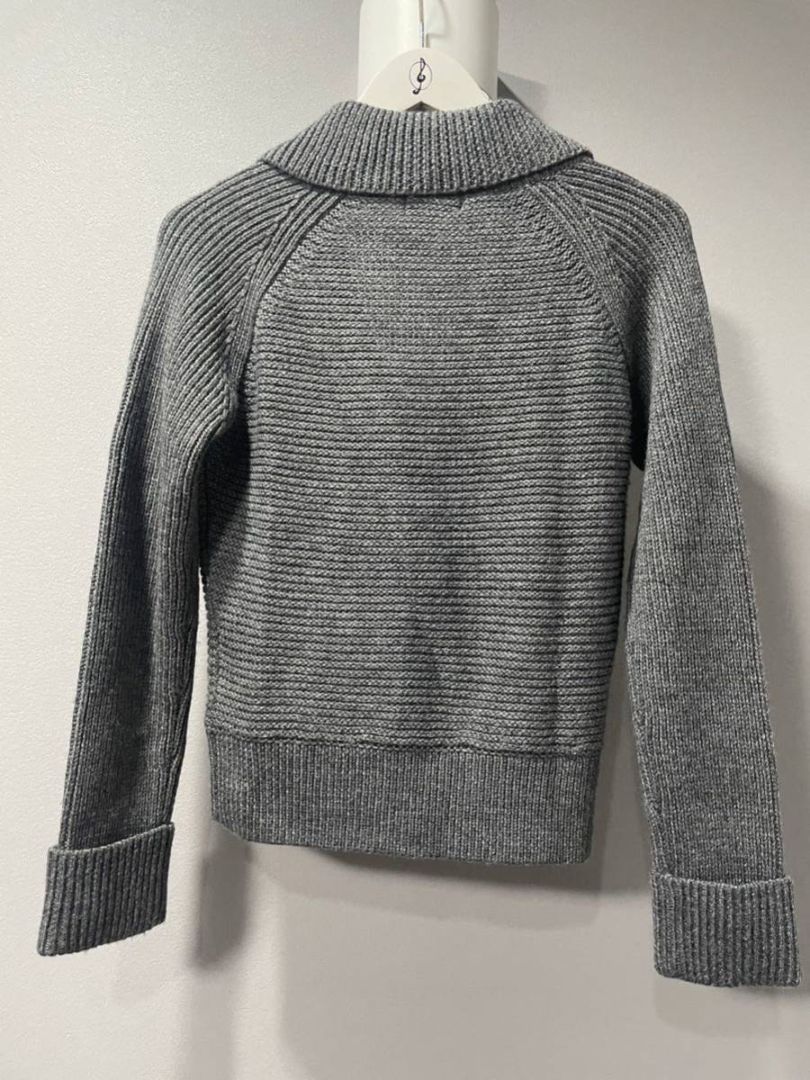  unused ultimate beautiful goods Ined INED long sleeve cardigan knitted sweater tops gray lady's 