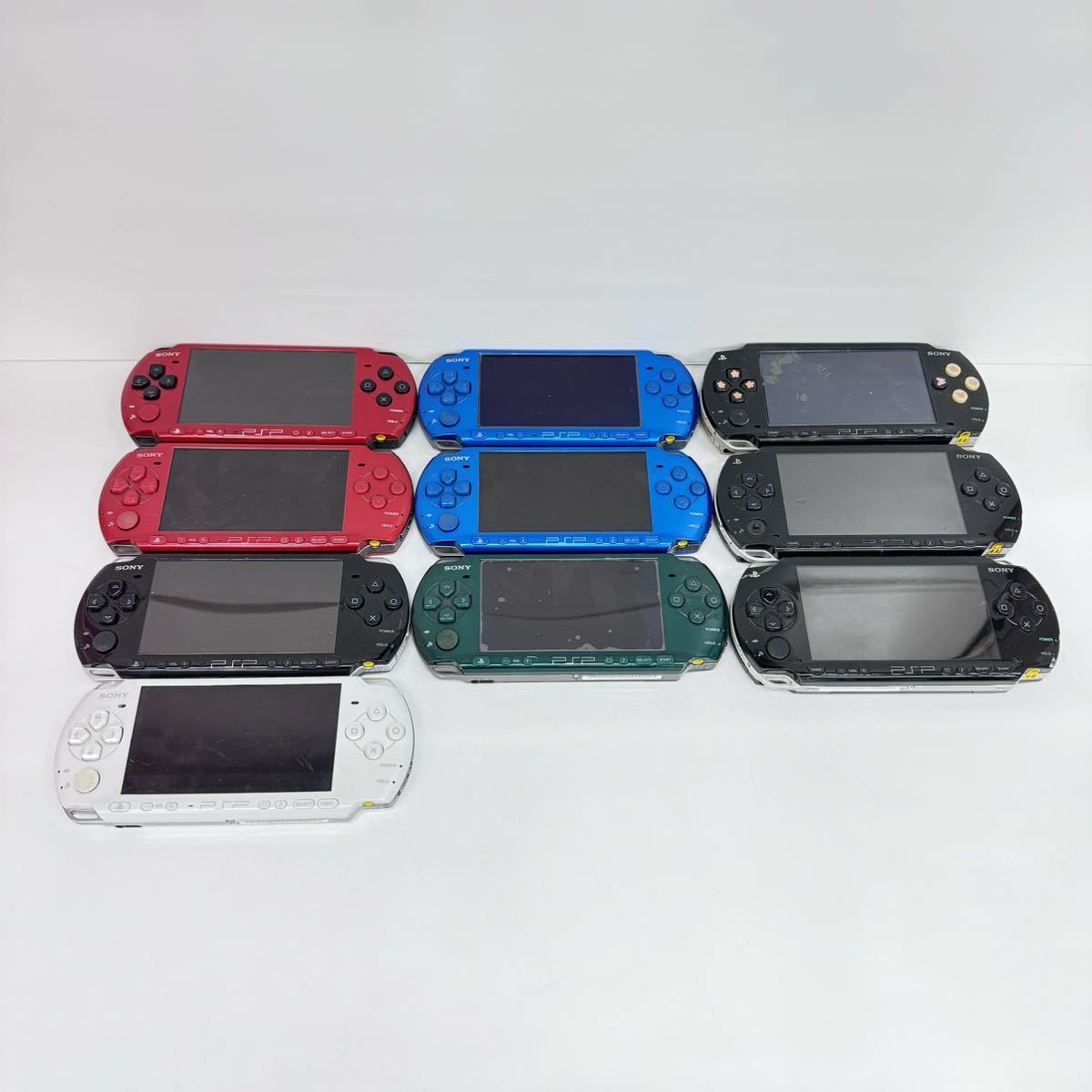 【ジャンク品】SONY PLAYSTATION ソニー プレイステーション ポータブル PSP-1000 PSP-3000 まとめて 10点セット_画像1