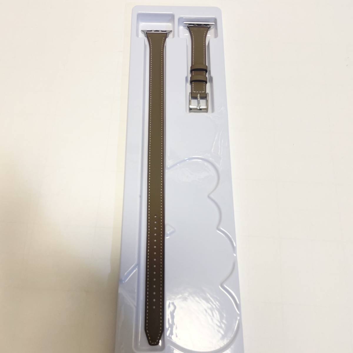アップルウォッチ バンド 38mm レザー 二重巻き コンパチブル Apple Watch バンド 革 レディース 細い 交換 高級ベルト(キャメルブラウン)_画像6