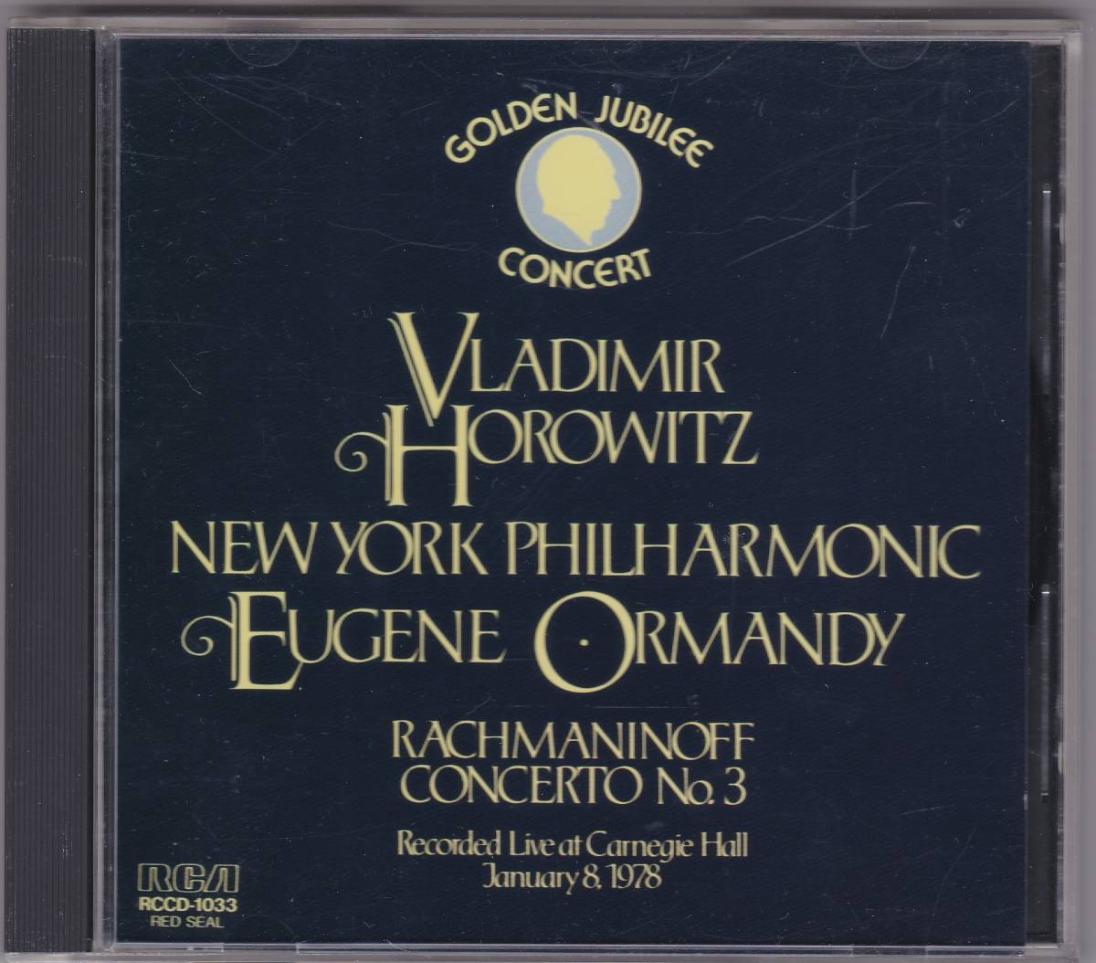♪RVC初期盤♪ホロヴィッツ　GOLDEN JUBILEE CONCERT　ラフマニノフ　ピアノ協奏曲３番　RCCD-1033_画像1