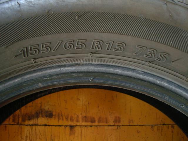 ライフ　CBA-JB7　タイヤ２本　155/65Ｒ13　200978_画像1