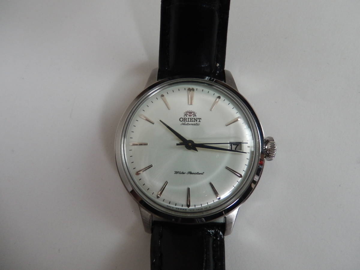送料無料】オリエント バンビーノ ☆シルバー・青針☆36mm 海外 送料無料】オリエント バンビーノ ☆シルバー・青針☆36mm 海外