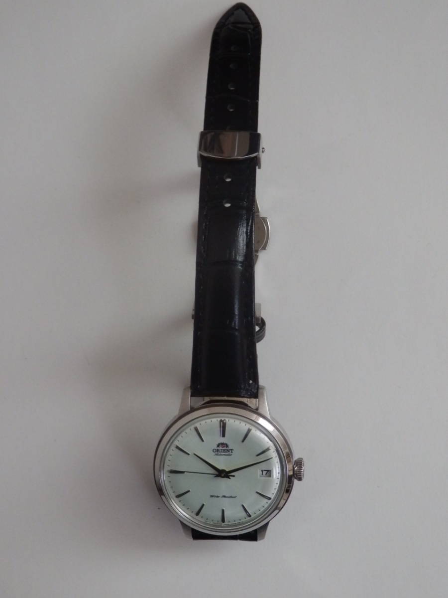 送料無料】オリエント バンビーノ ☆シルバー・青針☆36mm 海外 送料無料】オリエント バンビーノ ☆シルバー・青針☆36mm 海外