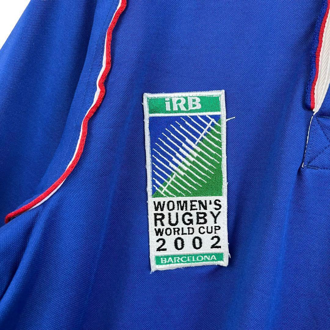 即決★サイズL★Nike★ポルトガル製 フランス代表 ラガーシャツ ラグビー ウェア WOMEN'S RUGBY WORLD CUP 2002 メンズ T2468 古着公園_画像7