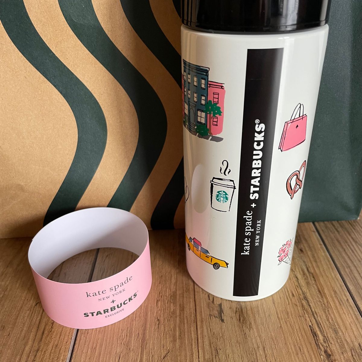 新品 STARBUCKS スターバックス kate spade ケイトスペード タンブラー  ステンレスボトル 水筒 マグ