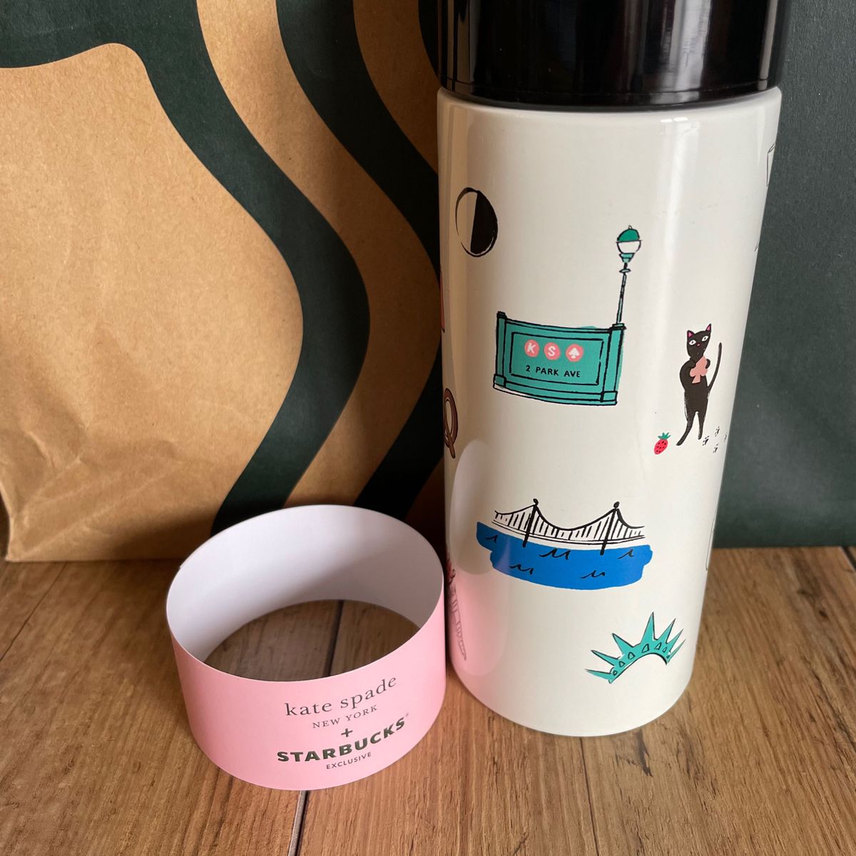 新品 STARBUCKS スターバックス kate spade ケイトスペード タンブラー  ステンレスボトル 水筒 マグ