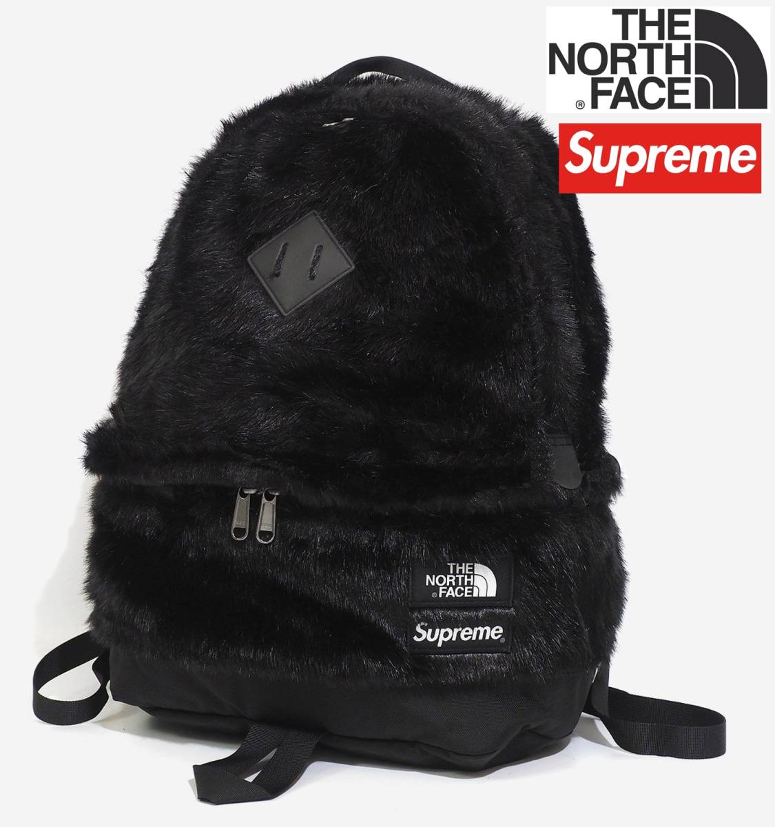 20AW Supreme The North Face Faux Fur Backpack シュプリーム リュック ファー バックパック ノース 黒 Black ブラック TNF 新品_画像1