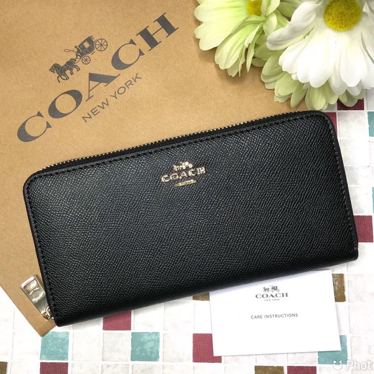 取り寄せ COACHコーチ 長財布 ブラック 黒 シンプル 新品 | nbta.pl