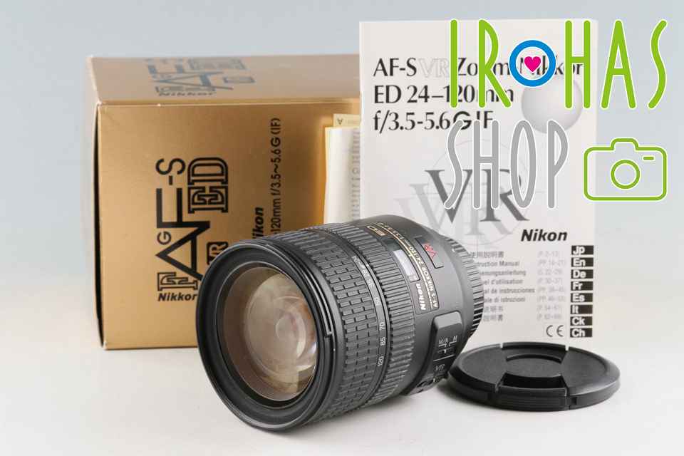 ニコン Nikon AF-S Nikkor 24-120mm F/3.5-5.6 G ED VR Lens With Box #50185L4