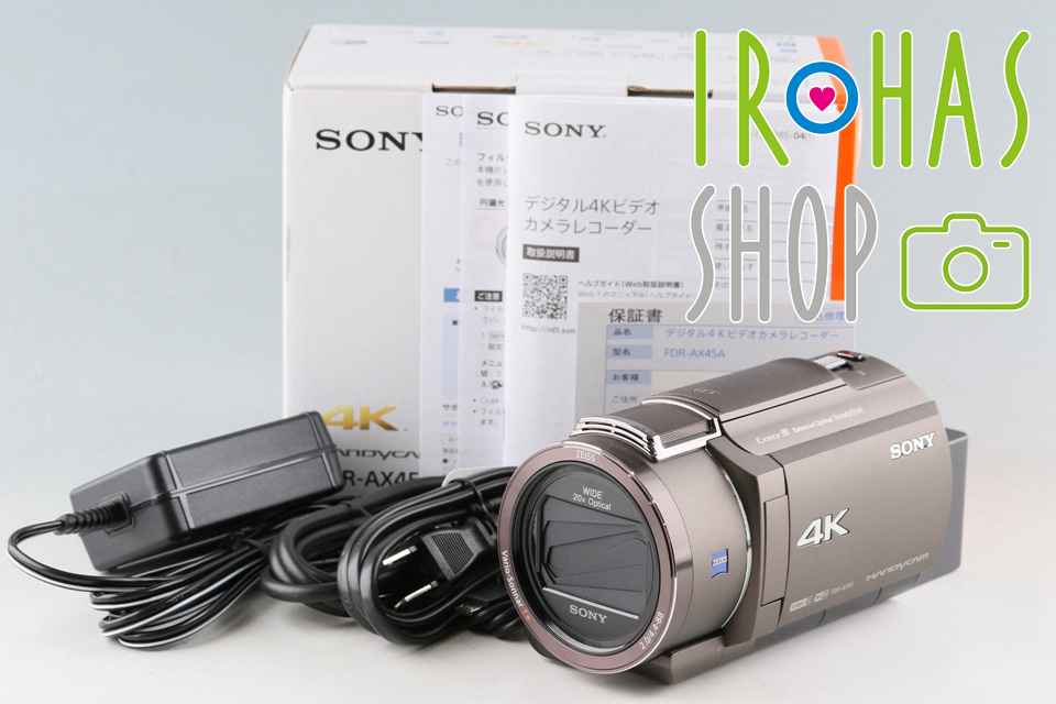 【オープニング 大放出セール】 Sony Handycam FDR-AX45A　With Box *Japanese Version Only* #50200L2 ソニー