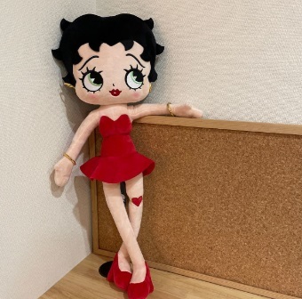 非売　Betty Boop ベティーブープ BIG ぬいぐるみ 65cm 送料510円_画像3