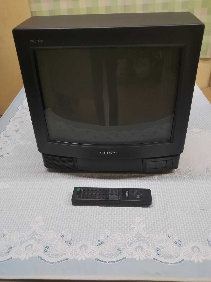 ソニー　 KV-14GP1 １４型ブラウン管カラーテレビ　トリニトロン　リモコン付き　中古_画像1