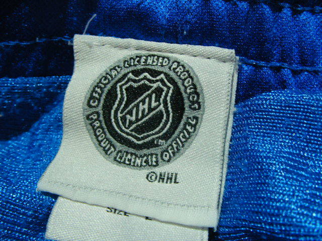 ssy7743 ■ NHL ■ ジャージ ショートパンツ ブルー×レッド ■ 配色 ■ ウエストゴム ワッペン Lサイズ ナショナルホッケーリーグの画像9