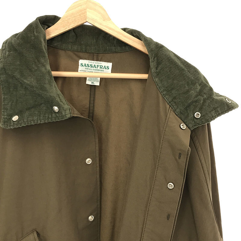 【美品】 SASSAFRAS / ササフラス | 2020AW | DIGS CREW TUBE COAT 60/40 ディグス クルー チューブコート | XL | オリーブ | メンズ_画像4