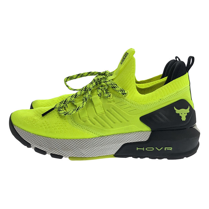 【美品】 UNDER ARMOUR / アンダーアーマー | UA Project Rock 3 トレーニングシューズ スニーカー | 25.5cm | High-Vis Yellow/Black_画像2