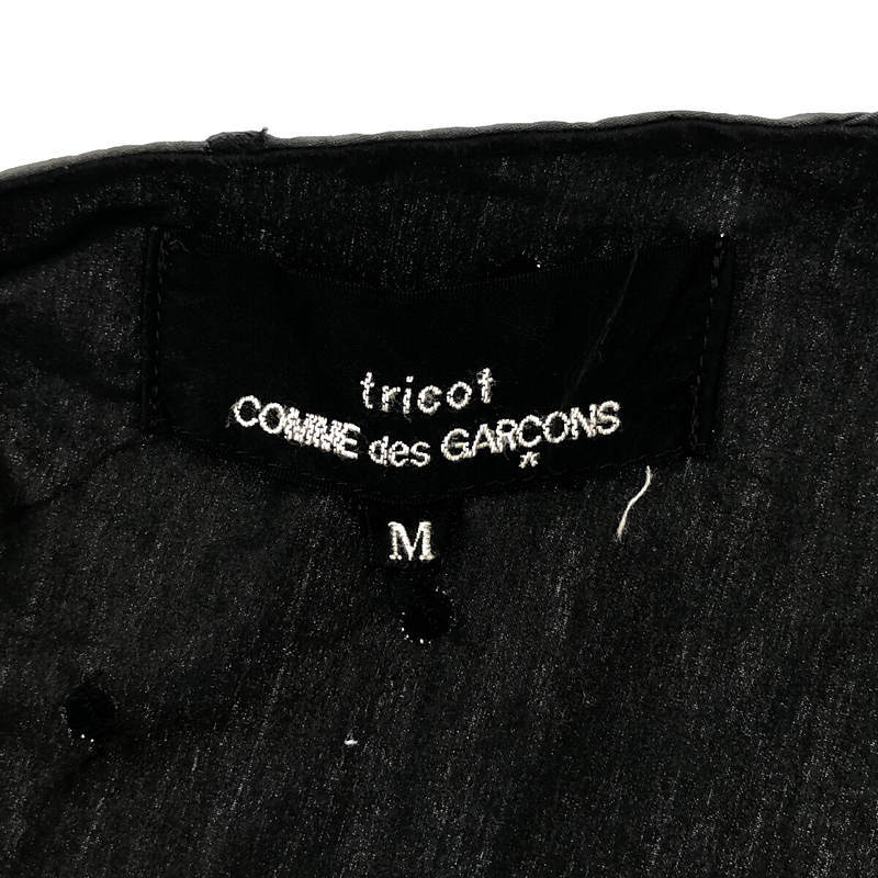 tricot COMME des GARCONS / トリココムデギャルソン | 2021SS | コットン フラワー刺繍 ワイドシルエット ワンピース | M | ブラック_画像5