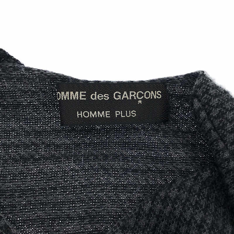 COMME des GARCONS HOMME PLUS / コムデギャルソンオムプリュス | 90s ヴィンテージ ウール ジャガード Vネックニット | グレー | メンズ_画像5