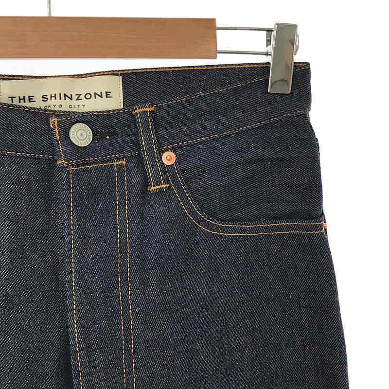 【新品】 Shinzone / シンゾーン | IVY JEANS センタープレスコットンデニムパンツ | 36 | インディゴ | レディース_画像2