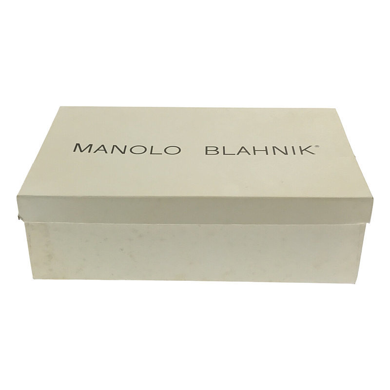 【美品】 MANOLO BLAHNIK / マノロブラニク | M-LISTONY リストニー スエード ポインテッドトゥ チャンキーヒールパンプス | 36_画像7