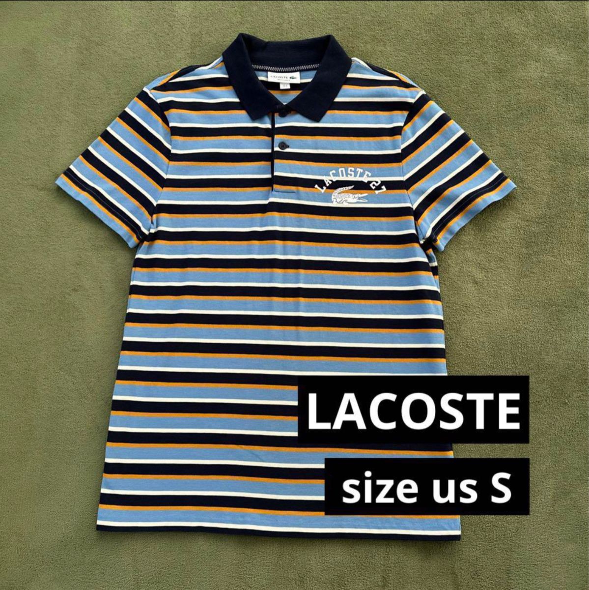 LACOSTE ラコステ　ボーダー　ポロシャツ　size us S