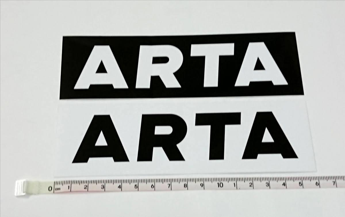 ARTA ステッカー 白 黒 2枚セット オートバックスの画像1