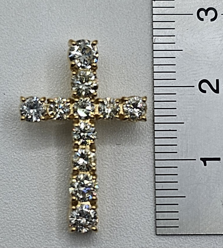 無料配達 39500円 新品♪参考価格128万円♪ダイヤモンドクロス1.511ct ダイヤモンド