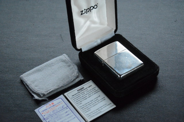 古いライター ZIPPO STERLING 2005 箱付 検索用語→Aオイルライタージッポースターリング_画像1