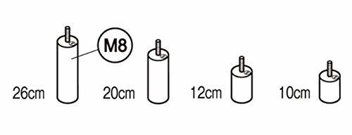 無印良品 木製脚・12cm/ブラウン(M8) 4本組 02529413_画像4