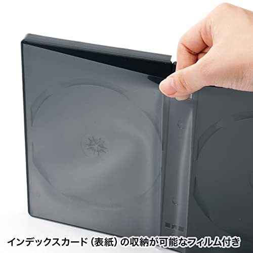 サンワサプライ DVDトールケース(12枚収納・ブラック) DVD-TW12-01BKN_画像5