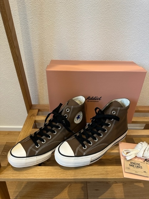 最初の 【新品未使用】貴重！ CONVERSE 箱付おまけ変え紐黒 BROWN