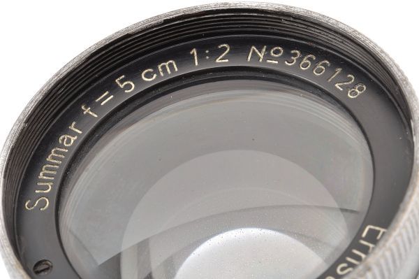 Leica Summar 5cm F2 ライカ ズマール Lマウント L39 キャップ スクリューマウント Leitz Wetzlar ライツ Germany ドイツ製 5/2 50 2_画像2