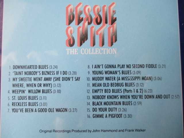Bessie Smith/The Collection ベッシー・スミス 89年 大傑作・大名盤♪廃盤♪究極濃厚ベスト♪ブルージィー&Jazzy＆ファンキー♪レジェンド_画像3
