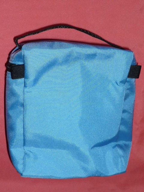 * ultra rare! retro Yamato Bank o Sam character pouch bag ( not for sale )②( blue )*