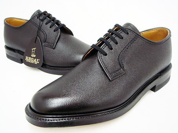 新品 20%OFF☆リーガル REGAL 靴 メンズ ビジネスシューズ 2236NA 本革 プレーントゥ ブラック☆24.5cm