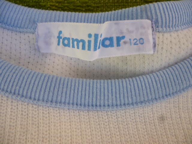 familiar Familia knitted shirt long sleeve T. diary. embroidery 120