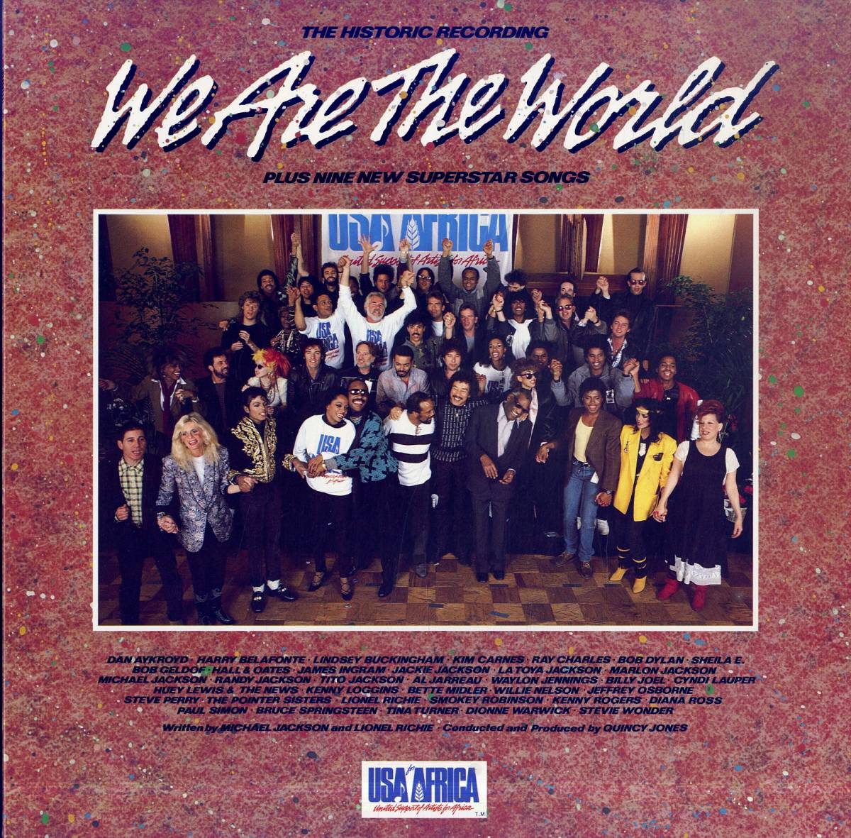 A00571278/LP/USA FOR AFRICA(マイケル・ジャクソン/プリンス/ブルース・スプリングスティーン/ティナ・ターナーetc)「We Are the World _画像1