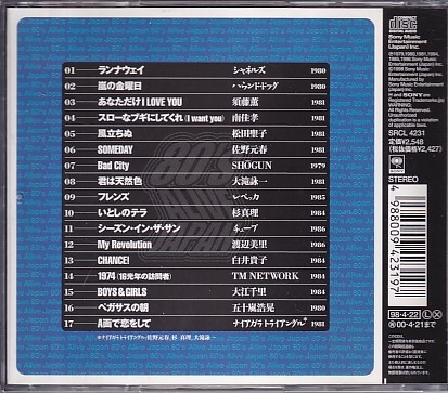 CD 80's ALIVE JAPAN ソニー・ミュージック・エンタテイメント編 シャネルズ/須藤薫/南佳孝/佐野元春/SHOGUN/杉真理他_画像2